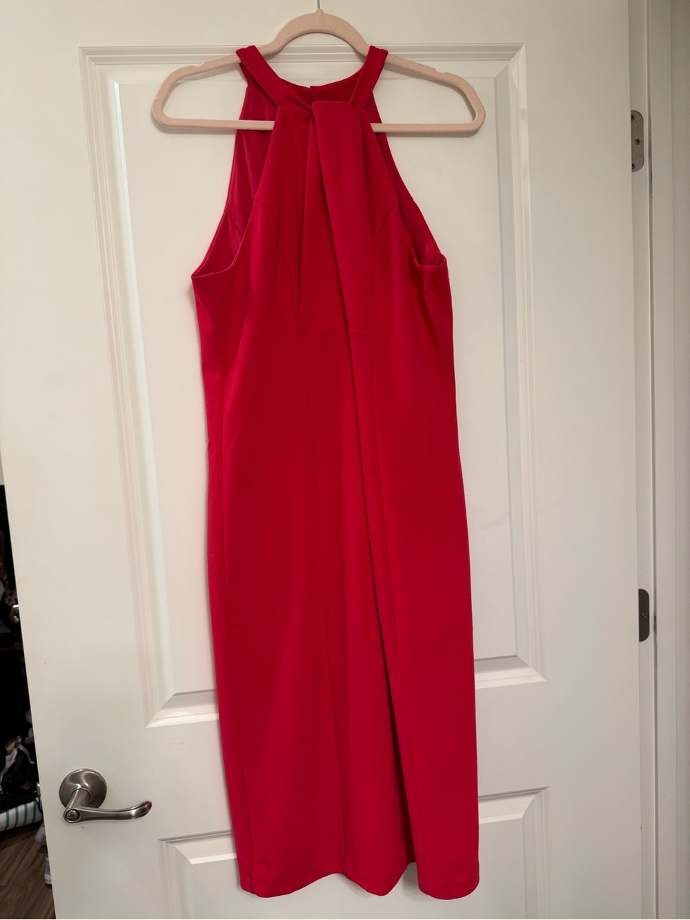 julia jordan Red Halter Midi Dress
